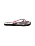 Unbranded Pink Black Flip Flops Size 11 - 12 Kids - photo 1