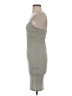Olive Tree Solid Gray Cocktail Dress Size S - photo 5