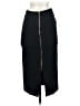 Cedric Charlier Solid Black Formal Skirt Size 4 - photo 2