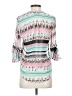 About A Girl 100% Polyester Print Pink 3/4 Sleeve Blouse Size XS - photo 2