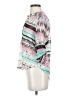 About A Girl 100% Polyester Print Pink 3/4 Sleeve Blouse Size XS - photo 5