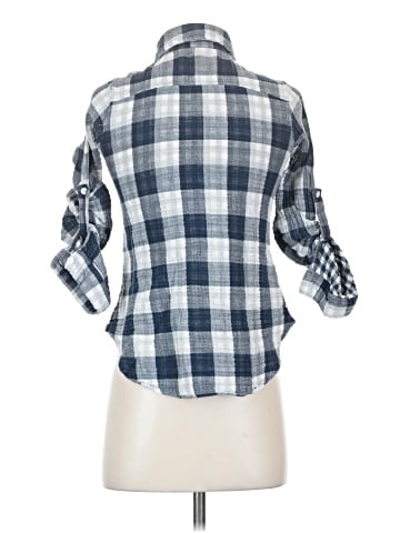 Urban Behavior 3/4 Sleeve Button-Down Shirt (view 2)