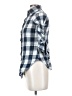 Urban Behavior Checkered-gingham Blue 3/4 Sleeve Button-Down Shirt Size S - photo 5