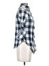 Urban Behavior Checkered-gingham Blue 3/4 Sleeve Button-Down Shirt Size S - photo 4