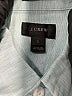 J.Crew Chevron-herringbone Teal Long Sleeve Button-Down Shirt Size S - photo 7