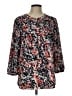 Not Your Daughter's Jeans 100% Polyester Black 3/4 Sleeve Blouse Size L - photo 1