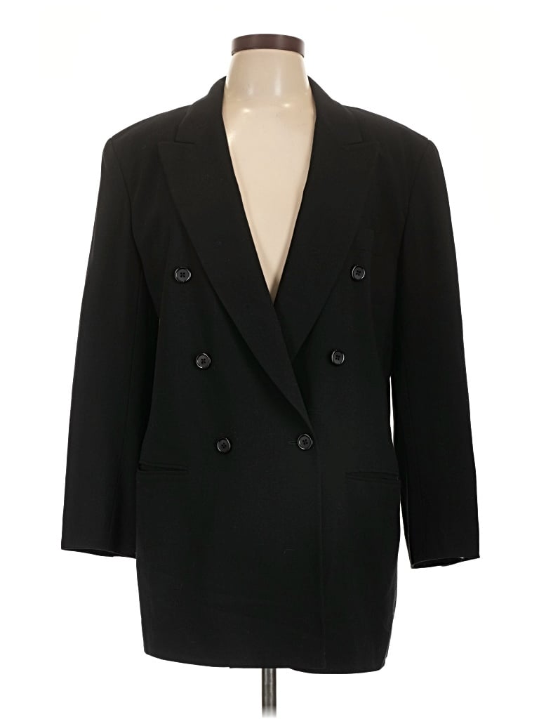 Pre-owned Dkny Blazer Jacket In Black