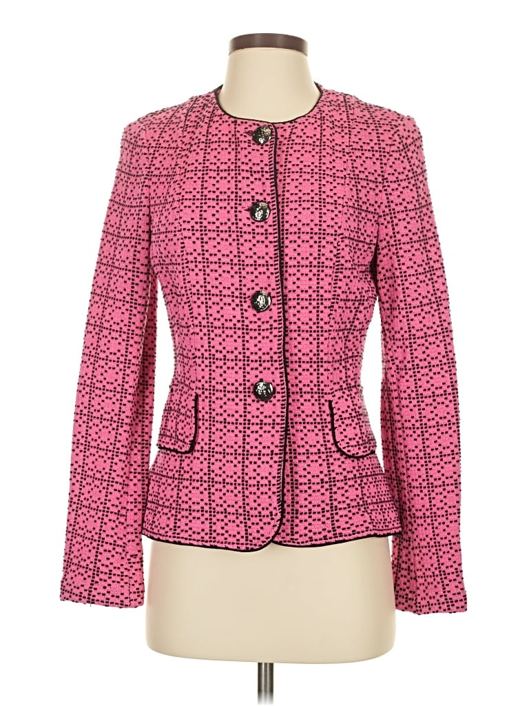 Pre-owned St John Blazer Jacket In Pink
