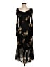Unbranded 100% Polyester Floral Black Cocktail Dress Size XS (estimated) - photo 1