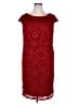 DressBarn Red Burgundy Cocktail Dress Size 16 - photo 1