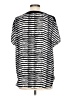 Roz & Ali 100% Polyester Stripes Black Short Sleeve Blouse Size L - photo 2