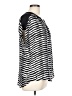 Roz & Ali 100% Polyester Stripes Black Short Sleeve Blouse Size L - photo 4