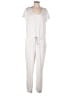 Cable & Gauge Solid Ivory White Jumpsuit Size L - photo 1