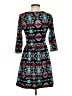 Bebop Print Teal Casual Dress Size S - photo 2