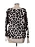 Vince Camuto Animal Print Silver Pullover Sweater Size S - photo 2