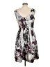 Maurices Print Gray Cocktail Dress Size 11 - 12 - photo 2