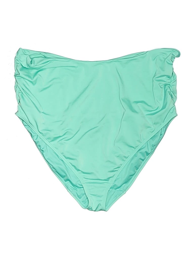 Pre-owned Swim By Cacique Swimsuit Bottoms In Green