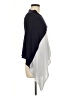Shihreen Color Block Gray Blue Poncho One size (estimated) - photo 4