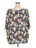 Unbranded Blue 3/4 Sleeve T-Shirt Size 3X (estimated) - photo 2