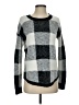 Design Lab Lord & Taylor Checkered-gingham Gray Pullover Sweater Size S - photo 1