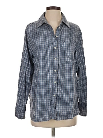 American Eagle Outfitters Long Sleeve Button-Down Shirt (view 1)