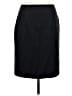 Piazza Sempione Solid Black Wool Skirt Size EU (IT) 44 / US 8 - photo 1
