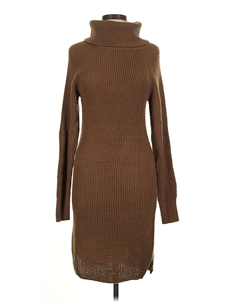 Pre-owned Dex Casual Dress In Brown