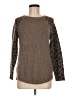 Rebecca Taylor Animal Print Brown Wool Pullover Sweater Size M - photo 1