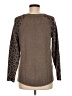 Rebecca Taylor Animal Print Brown Wool Pullover Sweater Size M - photo 2