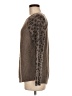 Rebecca Taylor Animal Print Brown Wool Pullover Sweater Size M - photo 5