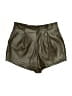 Avec Les Filles 100% Polyurethane Metallic Green Shorts Size XS - photo 1