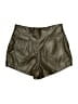 Avec Les Filles 100% Polyurethane Metallic Green Shorts Size XS - photo 2