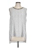 Alfani 100% Polyester Silver Sleeveless Blouse Size 10 - photo 1