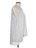 Alfani 100% Polyester Silver Sleeveless Blouse Size 10 - photo 4