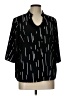 Shein Curve 100% Polyester Black 3/4 Sleeve Blouse Size 12 Plus (0) - photo 1
