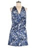 Nell 100% Polyester Print Blue Romper Size 8 - photo 1