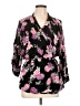 Love Floral Black 3/4 Sleeve Blouse Size L - photo 1