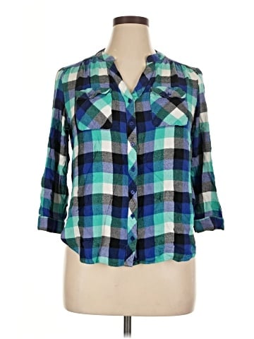 Khakis & Co 3/4 Sleeve Button-Down Shirt (view 1)