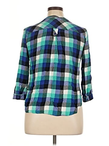 Khakis & Co 3/4 Sleeve Button-Down Shirt (view 2)