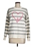 Ann Taylor LOFT Hearts Silver Pullover Sweater Size M - photo 1