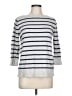 Boden Stripes Silver Pullover Sweater Size 10 - photo 1