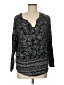 Old Navy Black Long Sleeve Blouse Size L - photo 1
