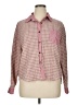 Unbranded Houndstooth Pink Long Sleeve Blouse Size XL - photo 1