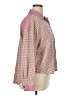 Unbranded Houndstooth Pink Long Sleeve Blouse Size XL - photo 4