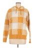 RACHEL Rachel Roy Checkered-gingham Yellow Pullover Sweater Size M - photo 1