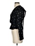 WAYF 100% Polyester Black 3/4 Sleeve Blouse Size XS - photo 5