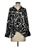 Chenault 100% Polyester Print Black 3/4 Sleeve Blouse Size S - photo 1