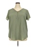 Speed Limit MPH Green Short Sleeve Blouse Size 2X - photo 1