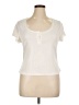 Shein 100% Polyester Ivory Short Sleeve Henley Size 1X - photo 1