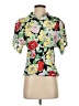 Jonathan Martin Floral Multi Color Green Short Sleeve Blouse Size 3 - 4 - photo 1